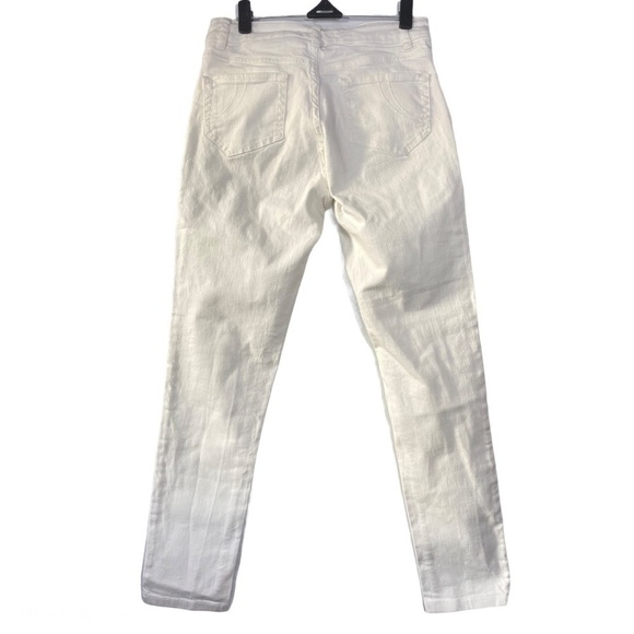 MAJE Embroidered Flowers White Jeans size 24 XS - Picture 5 of 9